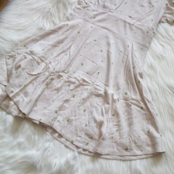 NEW Free People Ivory Abbie Print Fit and Flare Mini Dress - Picture 8 of 10